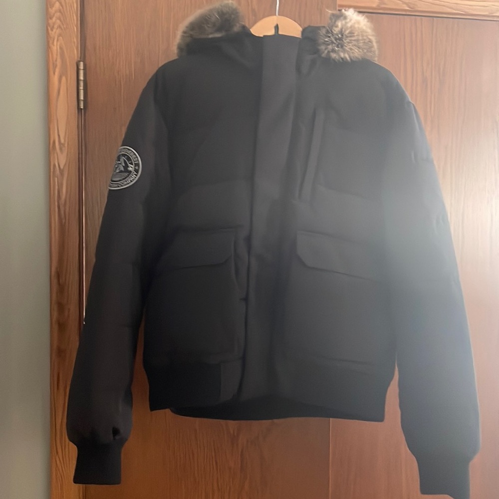 Superdry black Everest bomber jacket